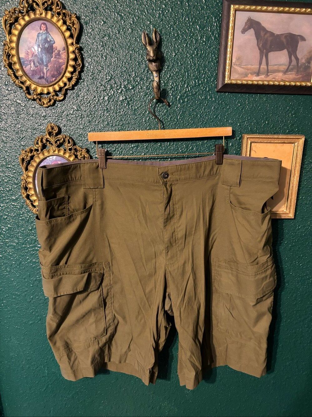 Mens Duluth Trading Co. Nylon Green Shorts Size 48